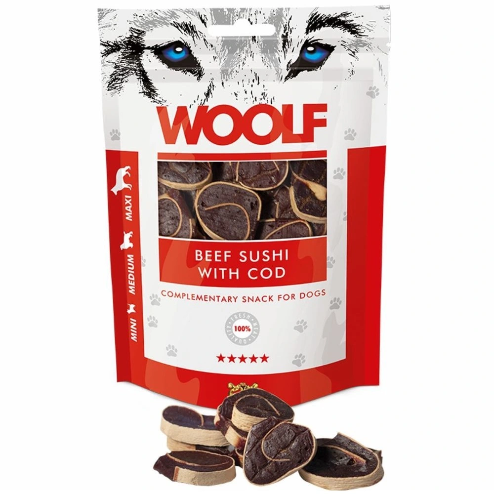 Woolf Hundesnack Okse Sushi med Torsk